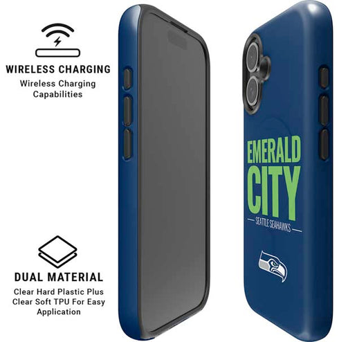 NFL Seattle Seahawks Team Motto iPhone 16 Plus Magsafe Impact Case